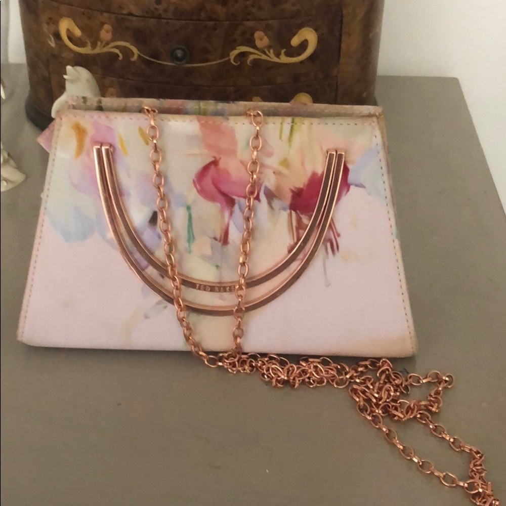 Ted baker floral clutch